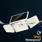 INCX Solar Motion Sensor Lights Outdoor, 3 Heads Security Lights Solar Powered - Image 4