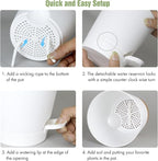 4 inch Self Watering Pots for Indoor Outdoor Plants, 6 Pack Plastic Flower - Image 4