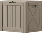 Patiowell 43 Gallon Resin Deck Box, Outdoor Storage Box by Patiowell