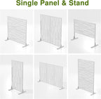 Casaphoria 72" H x 35" W Metal Outdoor Privacy Screen, Freestanding Decorative - Image 6