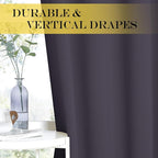 NICETOWN Blackout Patio Curtains 100 x 144 Inches Long - Image 3