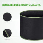 Delxo Garden Grow Bags 1 Gallon 10 Pack Plant Growing Bags Small Fabric Pots - Image 3