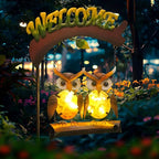HONGLAND Solar Lights Outdoor Decor, Owl Swing Garden Decor, Owl Gifts - Image 7