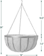 Arcadia Garden Products 1592 Solstice Series Coconut Hanging Basket 16-Inch - Image 5