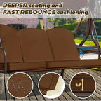 3 in 1 Patio Swing with Adjustable Canopy - Image 7