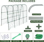 iGreely Cucumber Trellis for Raised Bed, U-Shape Garden Arch Metal Support for - Image 8