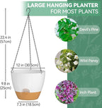 ZMTECH 12 Inch Hanging Planters - Image 3