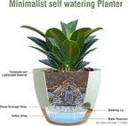 12 inch Large Self Watering Pots, Plant Pots - Image 4