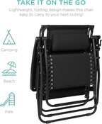Best Choice Products 30” Wide Folding Zero Gravity Outdoor Recliner Patio - Image 9