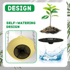 8 Pack 8 Inch Plastic Self Watering Hanging Planters, Colorful Hanging Basket - Image 3