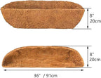 2pcs Trough Coco Liner 36 inch Wall Planter Replaceable Coco Liner - Image 2