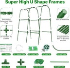 Cucumber Trellis for Raised Bed, U-Shape Garden Trellis for Climbing Plants - Image 3