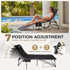 KingCamp Oversize Lounge Chair Outdoor, Extra Large Padded Folding 5 Positions - Image 5