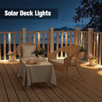NIORSUN Solar Fence Lights, 24 Pack Solars Deck Light, Warm White Color - Image 5