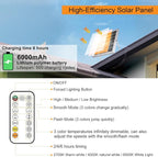 MEIKEE 6 in 1 Solar Spotlights Outdoor, 6W/6V Solar Powered Landscape Lights - Image 8