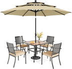 PHI VILLA 5 Pieces Outdoor Dining Set by PHIVILLAThepioneerofcomfortablehouseholdsupplies