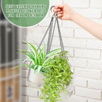 Maxcheck 4 Pcs Self Watering Hanging Planters Indoor Gift 6.5'' 4.5'' Hanging - Image 3
