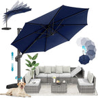 HOTEEL10x10ft Patio Umbrella Cantilever Umbrellas - Image 10