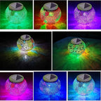 Aukora Color Changing Solar Powered Glass Ball Garden Lights, Solar Lantern - Image 2