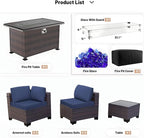 Kullavik 8 Pieces Outdoor Patio Furniture Set - Image 7