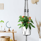 Hoteam 12 Pcs Macrame Plant Hangers Macrame Hanging Planters - Image 4