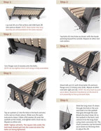 Poly Lumber Wood 4FT Mission Porch Swing Amish Craftsmandship Made in USA HDPE - Image 7
