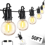 ZJOJO 50FT Outdoor String Lights, G40 Globe Outdoor Lights by ZJOJO