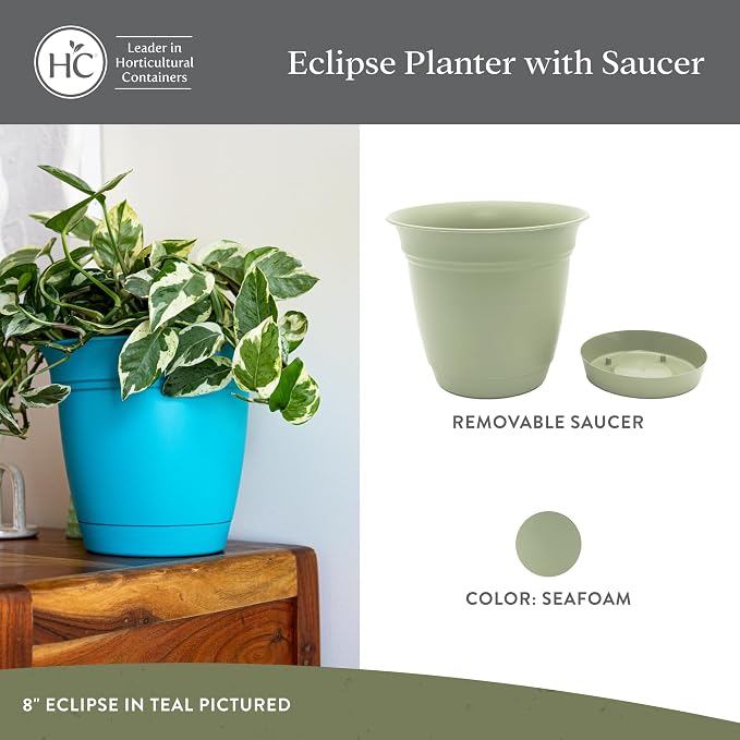 The HC Companies 20 Inch Eclipse Round Planter Pots - Image 2