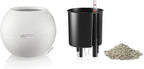 Lechuza Puro Color 20 White, Self-Watering Small Indoor Planter, D7.9 H6.3 in - Image 3