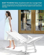 Outdoor Chaise Lounge Chair Set of 2, Patio Lounge Chairs - Image 6