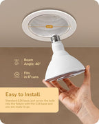 EDISHINE Flood Lights Outdoor, Dimmable PAR38 LED Outdoor Flood Light Bulbs - Image 7