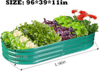 Raised Garden Bed Galvanized Planter Box Outdoor, Rot-Resistant Metal Garden - Image 2