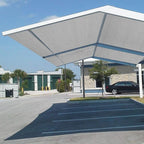 Eden's Decor Straight Flat-Edged Sun Shade Sail Rectangular 14' x 16' Grey - Image 7