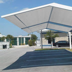 Eden's Decor Straight Flat-Edged Sun Shade Sail Rectangular 5' x 16' Grey - Image 7