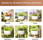 12 Inch Hanging Baskets for Plants Outdoor, Hanging Planters for Indoor Outdoor - Image 5