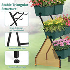 2 Column Vertical Raised Garden Beds, 6 Planter Boxes Standing Garden Bed - Image 4