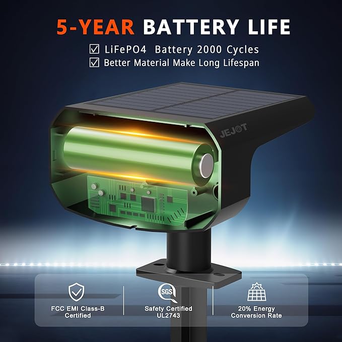 Solar Lights Outdoor Waterproof IP65, Super Bright LED, Cool Light 2 Lighting - Image 3