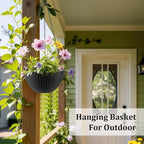 Hanging Planters for Indoor Outdoor Plants 8 and 10 Inch, 4 Packs Hanging - Image 5