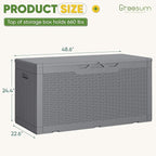Greesum Outdoor Storage Box 100 Gallon Storage Bin - Image 7