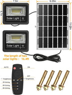 Solar Flood Light Outdoor 1000LM Dual 6000K Bright White Floodlights Ip65 - Image 7