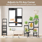 LASZOLA 8 Tiered Folding Plant Stand Indoor - Image 4