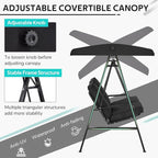 AECOJOY 2-Seat Outdoor Patio Swing Chair - Image 2