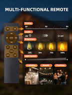 Outdoor Patio String Lights: 50Ft 15M Outside Waterproof Light - Image 6
