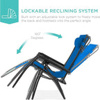 Best Choice Products Folding Zero Gravity Outdoor Recliner Patio Lounge Chair - Image 3