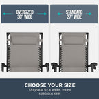 Best Choice Products 30” Wide Folding Zero Gravity Outdoor Recliner Patio - Image 4