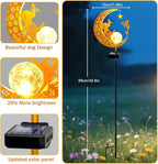 YJFWAL Garden Solar Dog Lights Pathway Stake Lights Glass Globe - Image 5