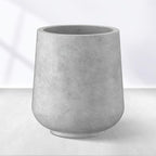 Kante 11.6" Dia Round Concrete Planter, Outdoor Indoor Large Plant Pots by Kante