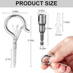 96 PCS Q-Hanger Hooks, Screw Hooks - Image 7
