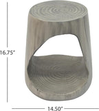 Christopher Knight Home Novi Outdoor Side Table, Hollow Round-Shaped Decorative - Image 2