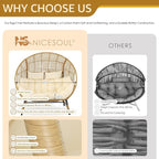 NICESOUL Modern Double Egg Chair - Image 8